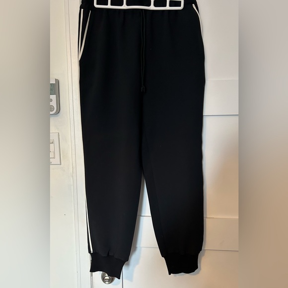 Aritzia Wilfred Jogger Pant Black with White Stripe - Picture 4 of 6